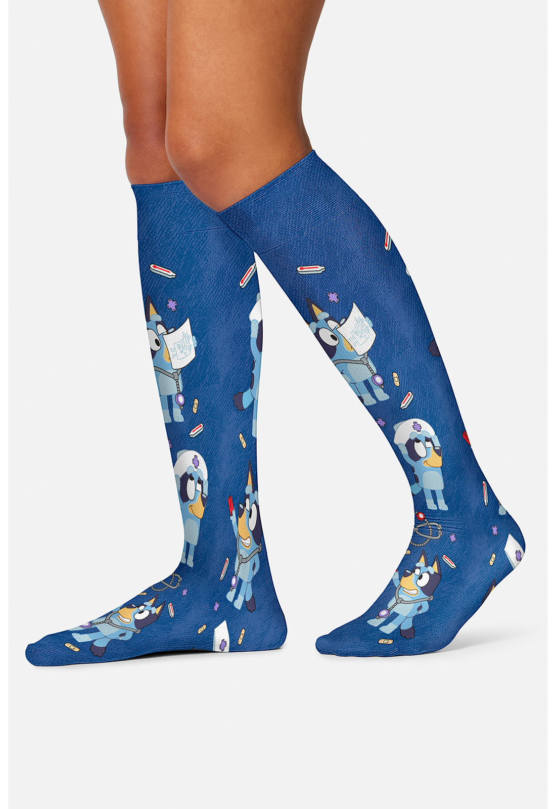 Disney Calling Doctor Bluey Compression Socks