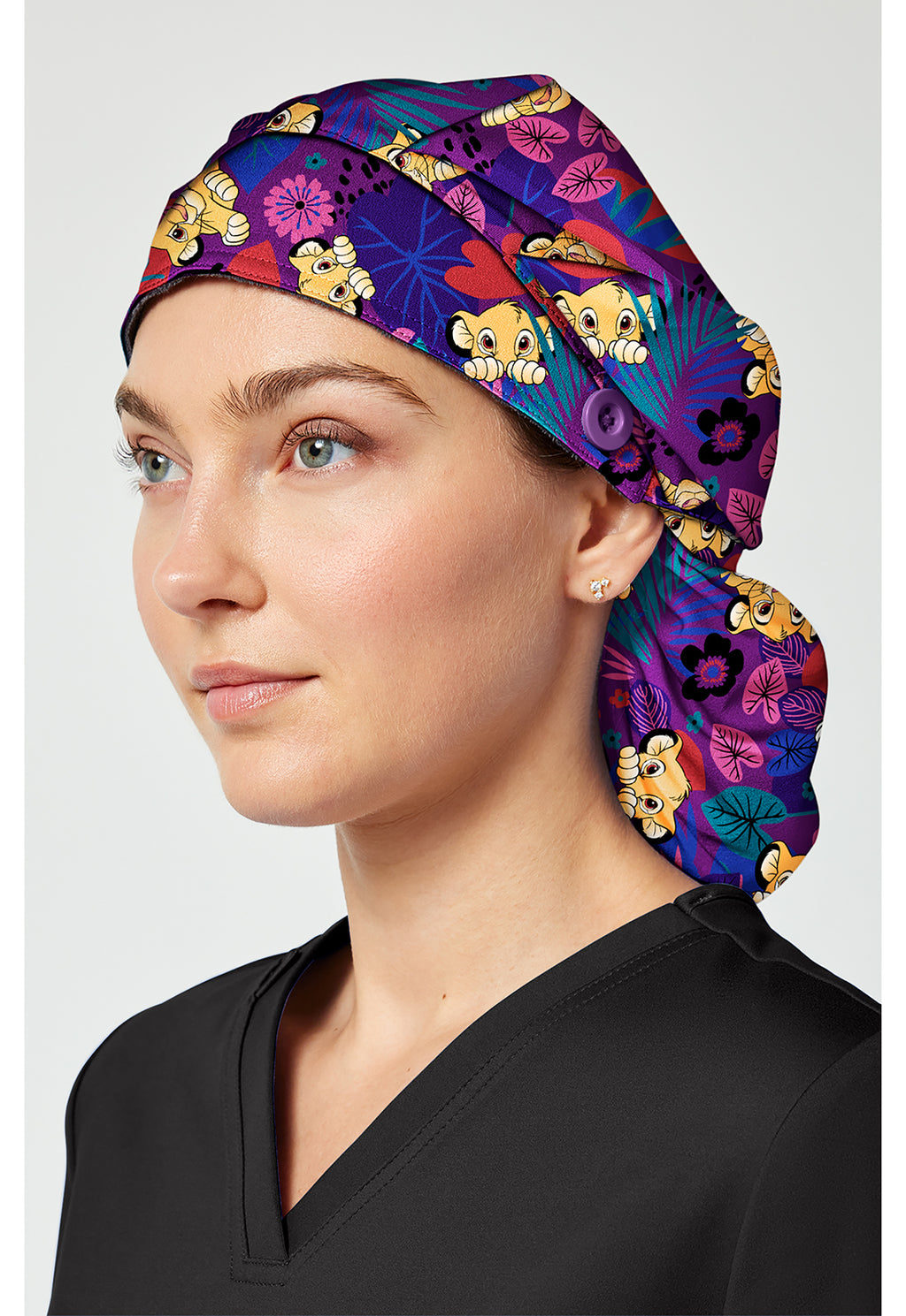 Disney Lion King Bouffant Scrub Hat