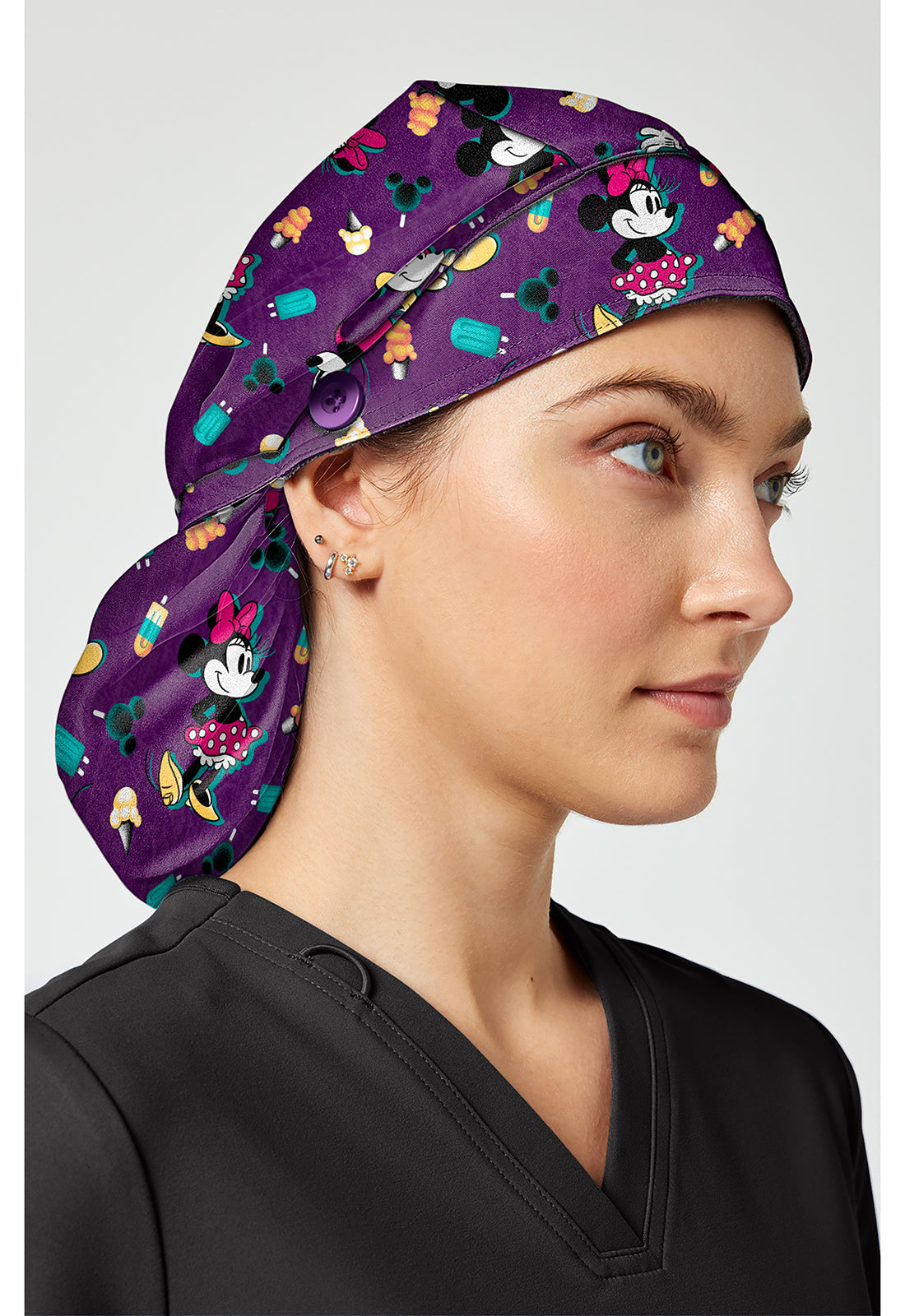 Tooniforms Mickey Yummy Freeze Bouffant Scrub Hat