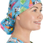 Cherokee Unisex Bouffant Scrub Hat Unisex Scrub Cap Cherokee Licensed Snoopy Sprinkles  