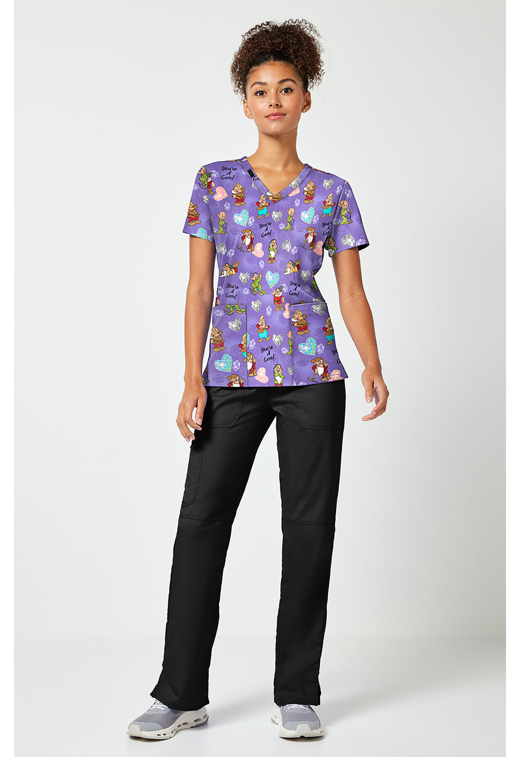 Snow White and the Seven Dwarfs Scrub Top