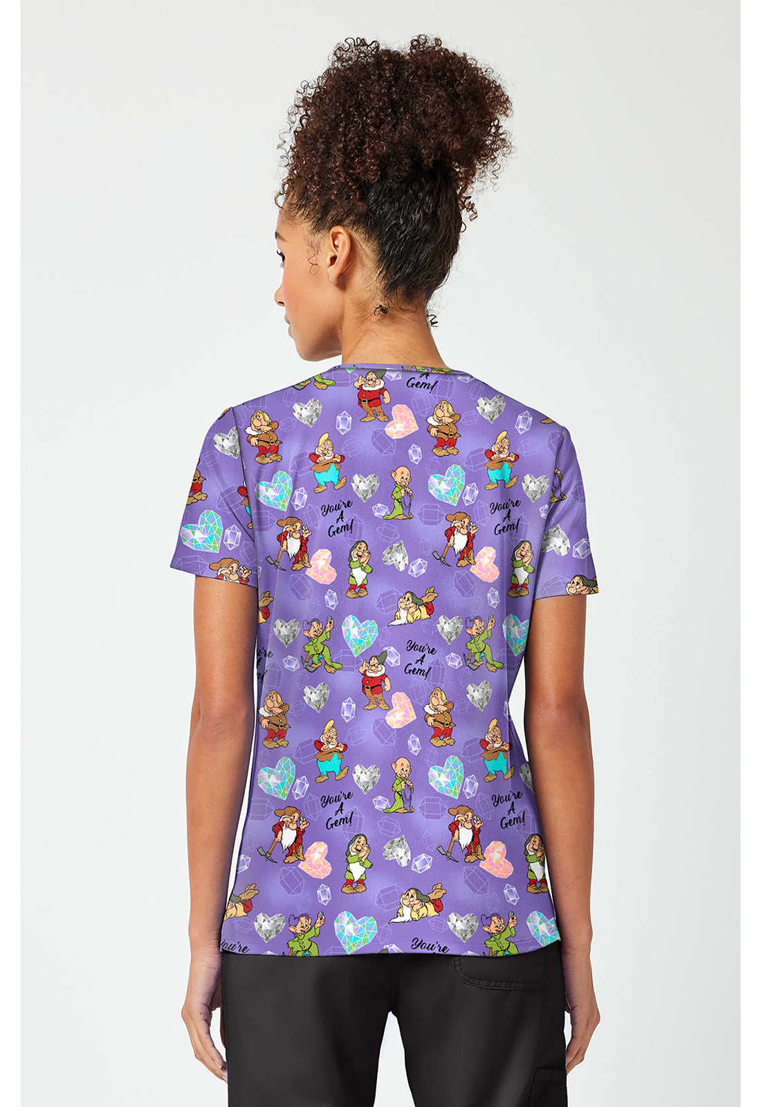 Snow White and the Seven Dwarfs Scrub Top