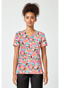 Front view of the Moana The Sea Is Calling Scrub Top