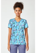 Front view of the Cinderella Flight Scrub Top