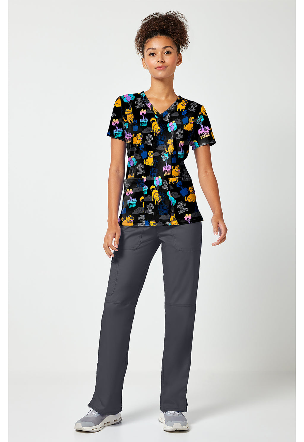 Up With Dug Scrub Top