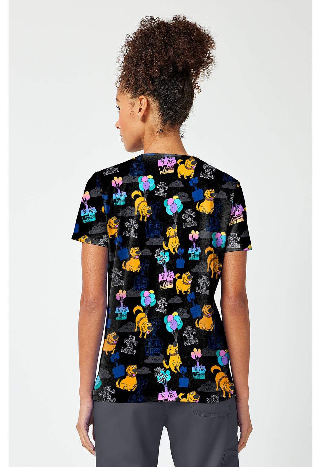Up With Dug Scrub Top