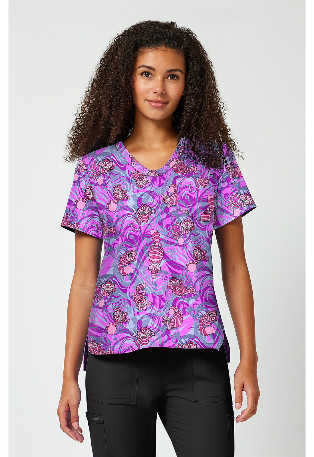 Here And Gone Again Scrub Top