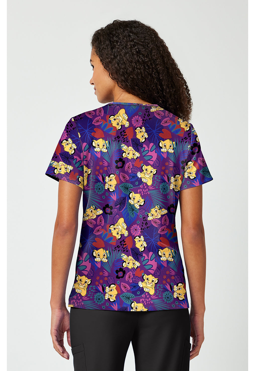 Back View Tooniforms The Lion King Simba-sational Scrub Top TF797_LKAL