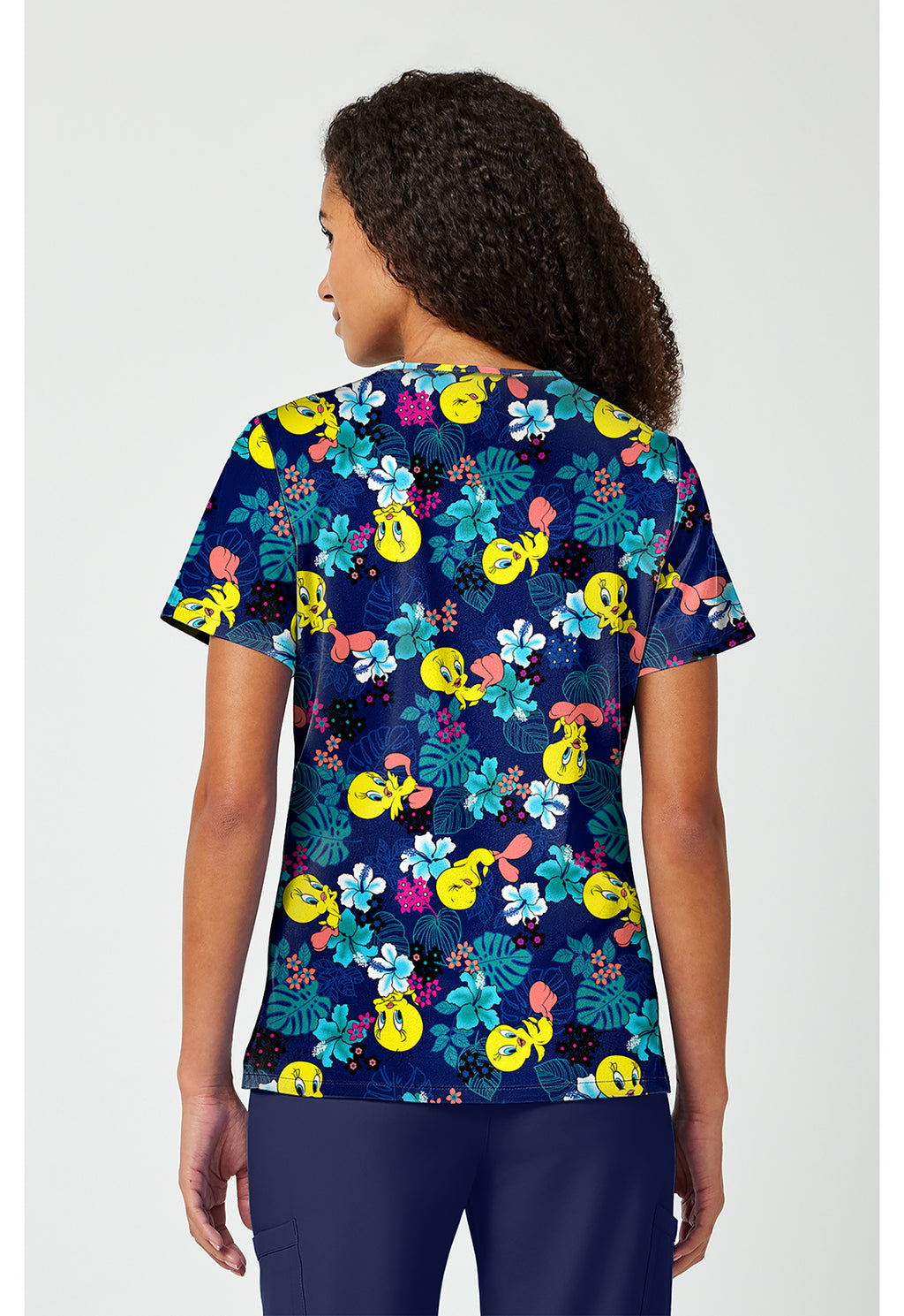 Tropic Of Tweety Bird Scrub Top