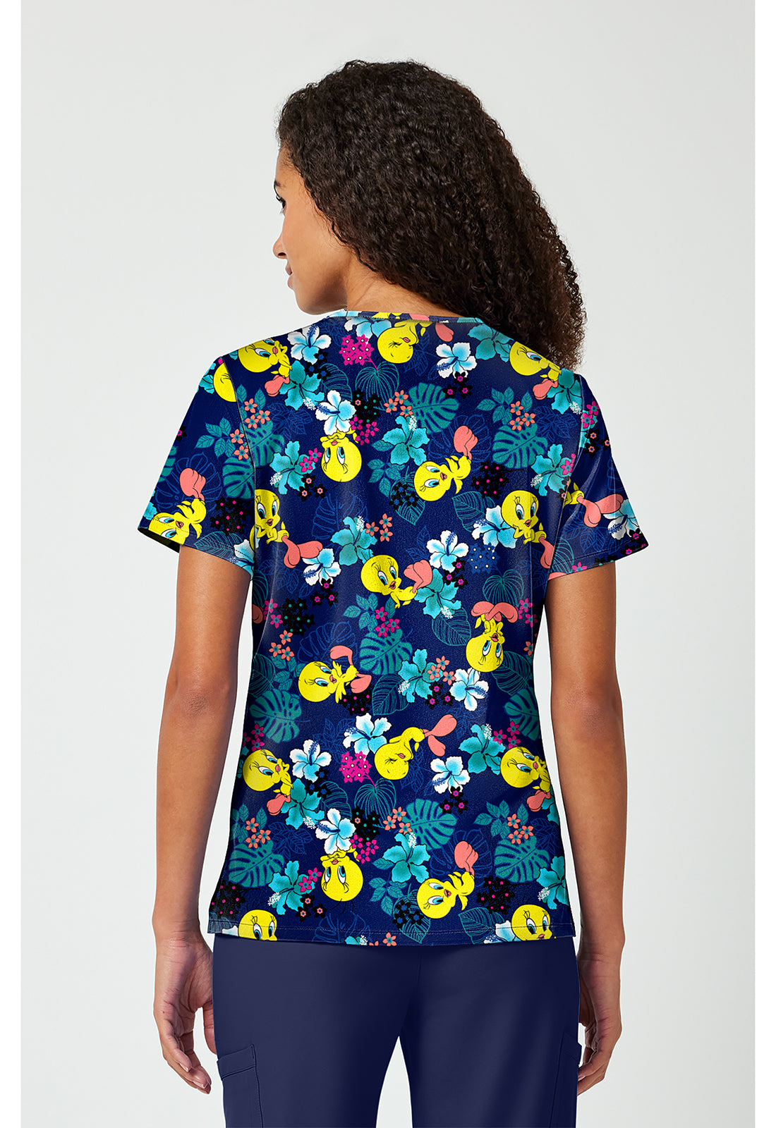 Tropic Of Tweety Bird Scrub Top