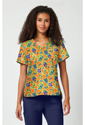 Front view Tooniforms Monsters Inc Scrub Top TF797 MCMP