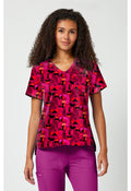 Mickey Mouse Ears A Geo Scrub Top