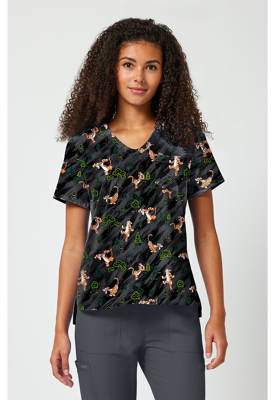 Winnie The Pooh Tigger Scrub Top