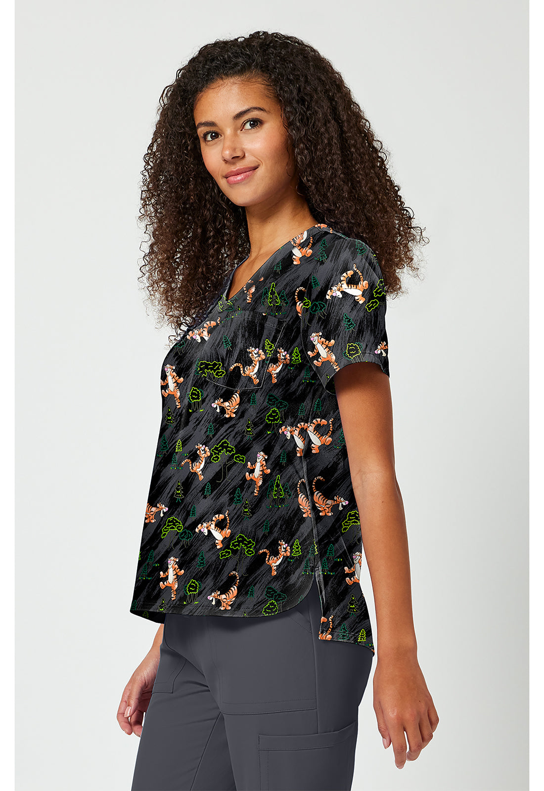 Winnie The Pooh Tigger Scrub Top