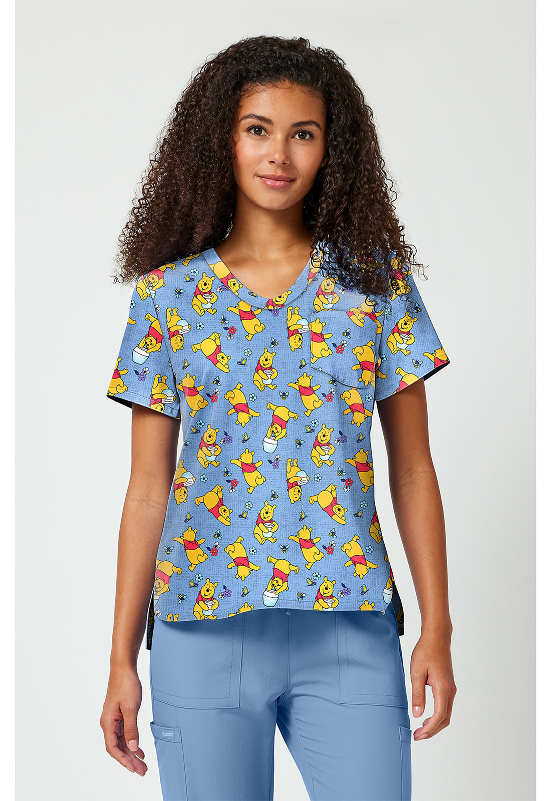 Winnie The Pooh I Say Honey Scrub Top