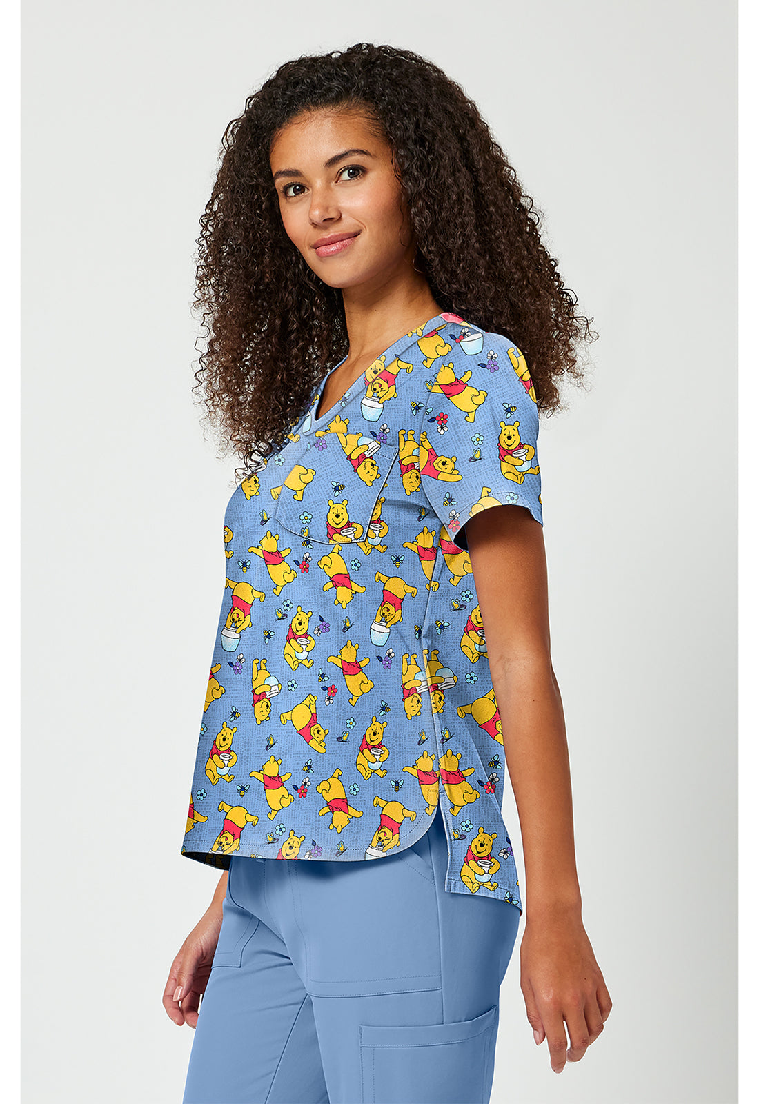 Winnie The Pooh I Say Honey Scrub Top