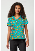 Front View Tooniforms Sesame Street Sunshine Vibes Scurb Top TF797 SWDY
