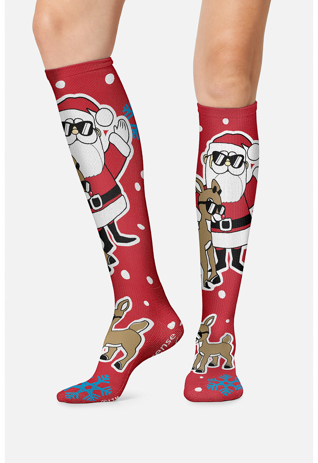 Rudolph The Red-Nosed Reindeer Compression Socks