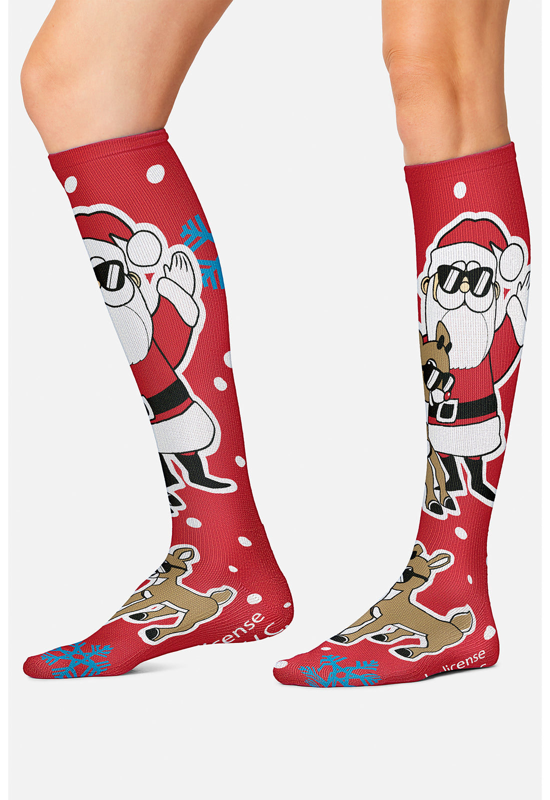 Rudolph The Red-Nosed Reindeer Compression Socks