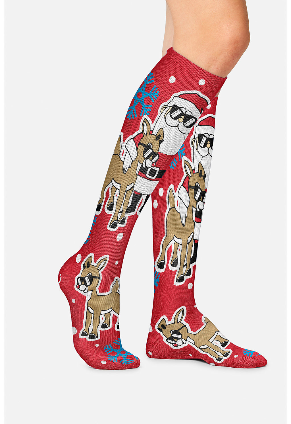 Rudolph The Red-Nosed Reindeer Compression Socks