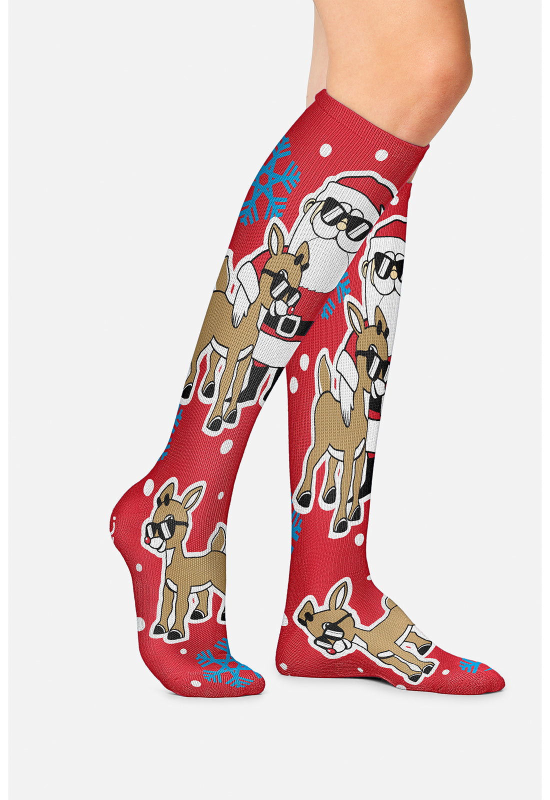 Rudolph The Red-Nosed Reindeer Compression Socks