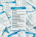 Blue Arrhythmias Badge Reference Card for nursing.