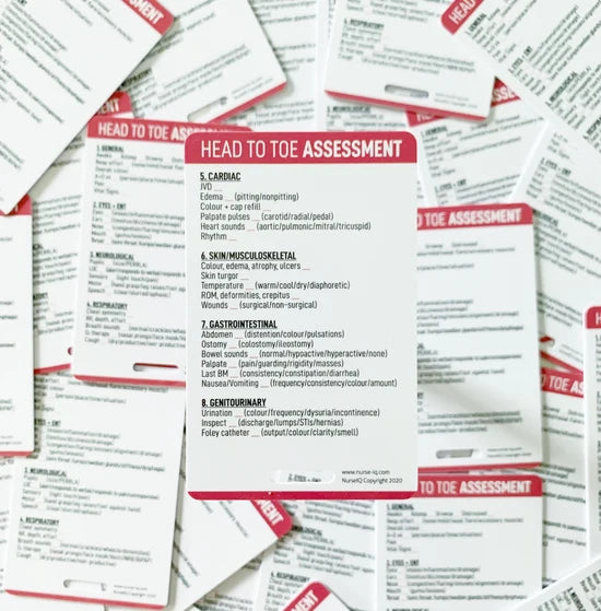 Head to Toe Assessment Badge Card
