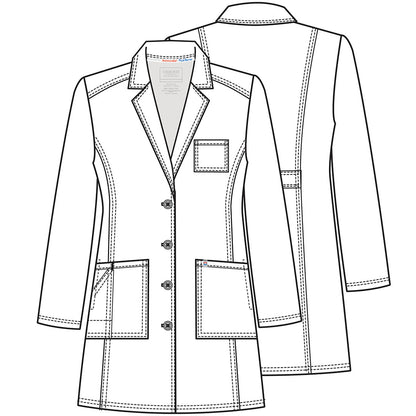 Women's 36" Lab Coat - Antimicrobial with Fluid Barrier Women's Lab Coat Cherokee Workwear   