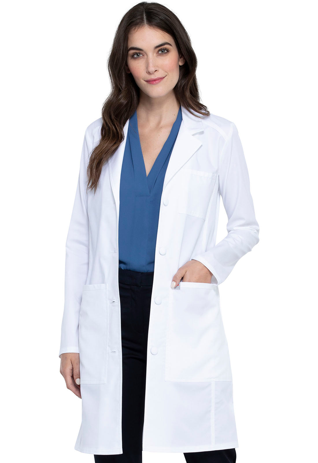 Women's 36" Lab Coat - Antimicrobial with Fluid Barrier Women's Lab Coat Cherokee Workwear XXS  