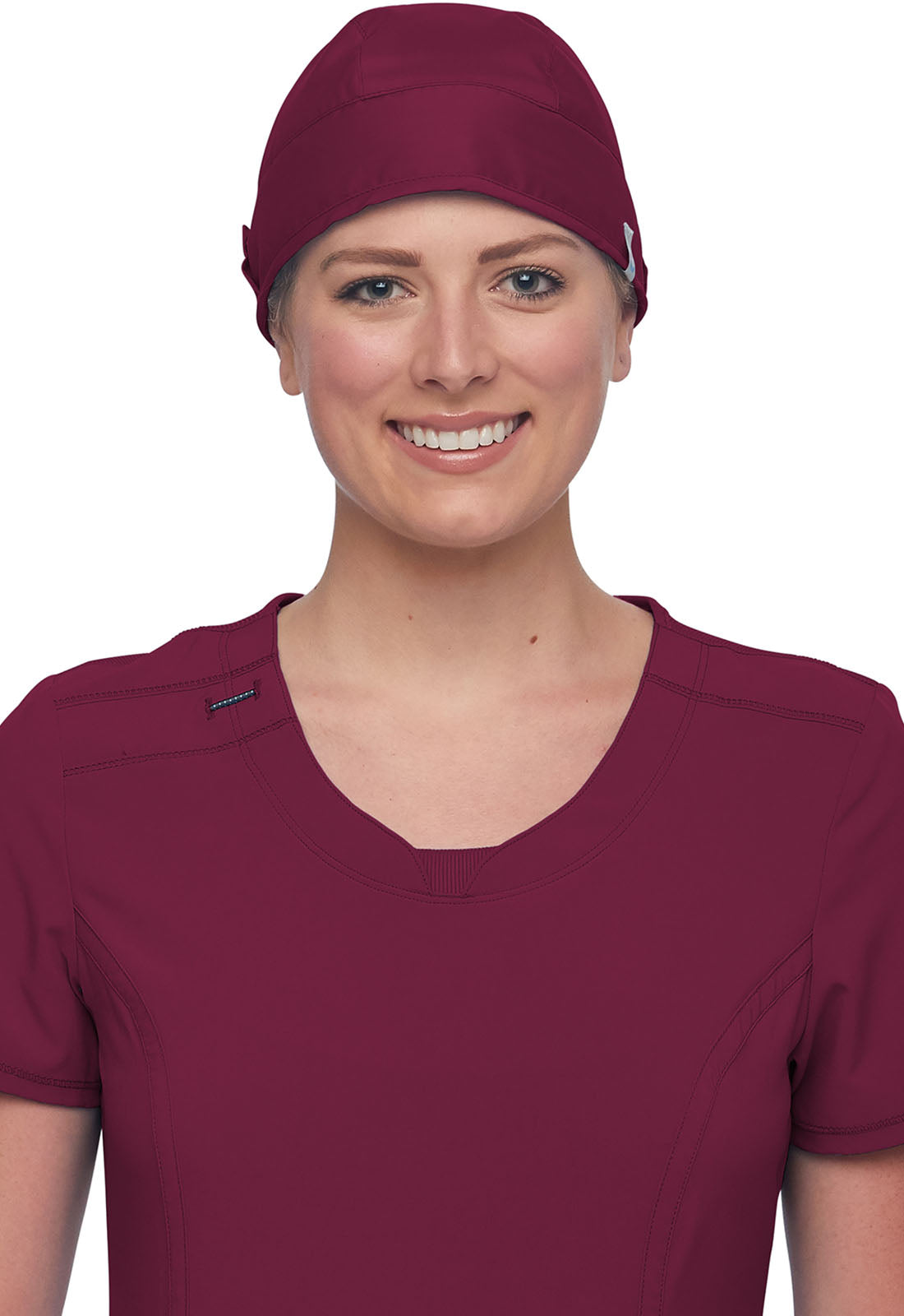Cherokee Workwear Scrub Hat Unisex Scrub Cap Cherokee Workwear Wine  