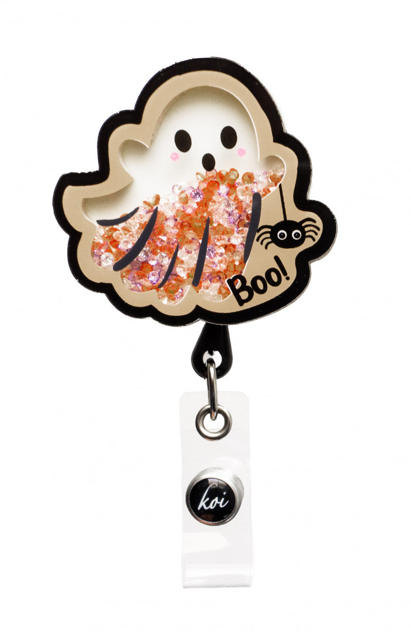 Ghost Cookie - Retractable ID Badge Holder