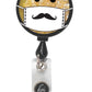 koi Retractable ID Badge Reel Retractable Badge Reel Koi Masked Smiley  