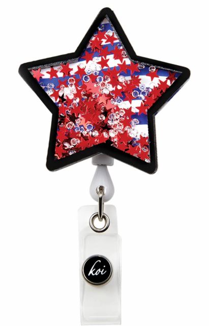 Star – Retractable ID Badge Reel Retractable Badge Reel koi