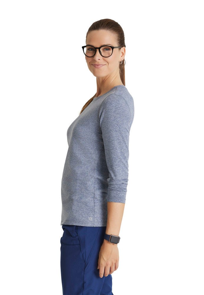 Accelerate Long Sleeve UnderscrubBarco OneBOK804-HeatherIndigo-XXS