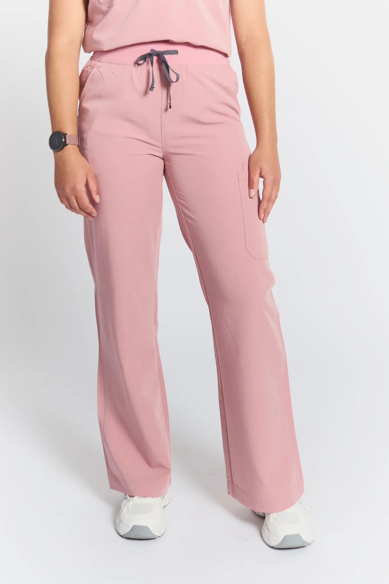 ACE High - Waisted Wide Leg Scrub PantsJOIIAACE-ROSEWOOD-XS