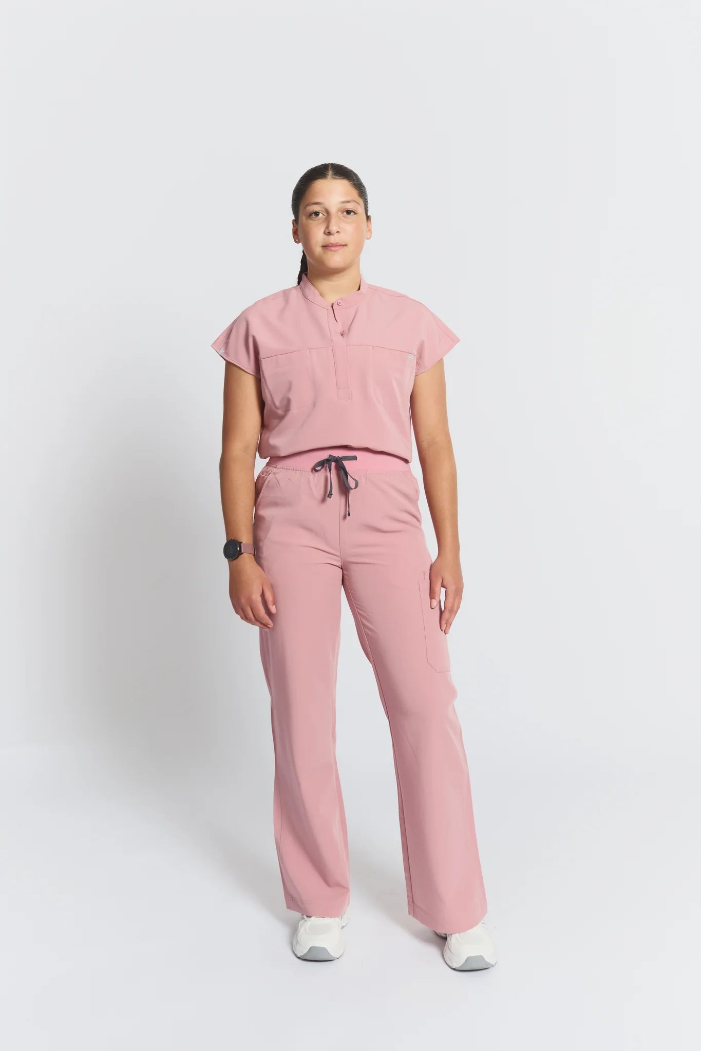 ACE High - Waisted Wide Leg Scrub PantsJOIIAACE-ROSEWOOD-XS