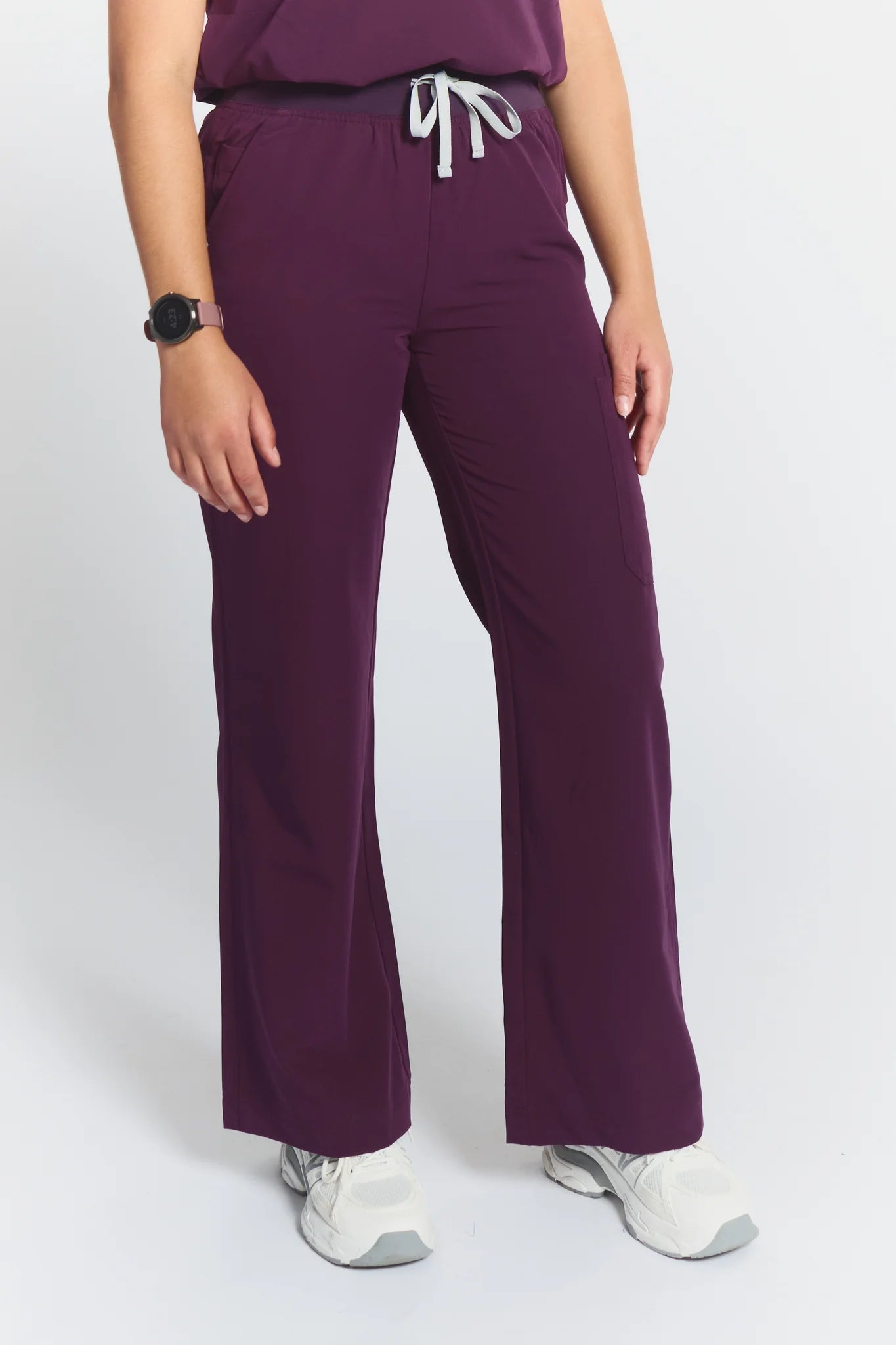 ACE High - Waisted Wide Leg Scrub PantsJOIIAACE-ROYALPURPLE-XS