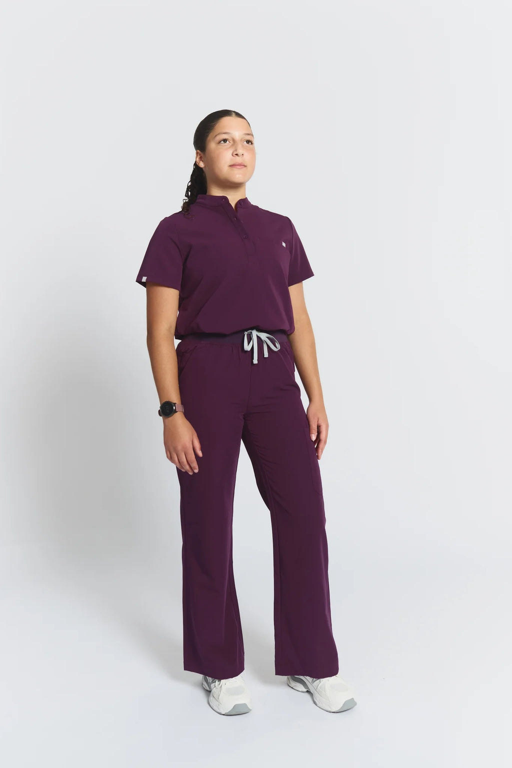 ACE High - Waisted Wide Leg Scrub PantsJOIIAACE-ROYALPURPLE-XS