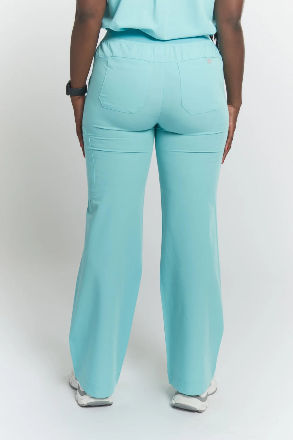 ACE High - Waisted Wide Leg Scrub PantsJOIIAACE-SKYBLUE-XS