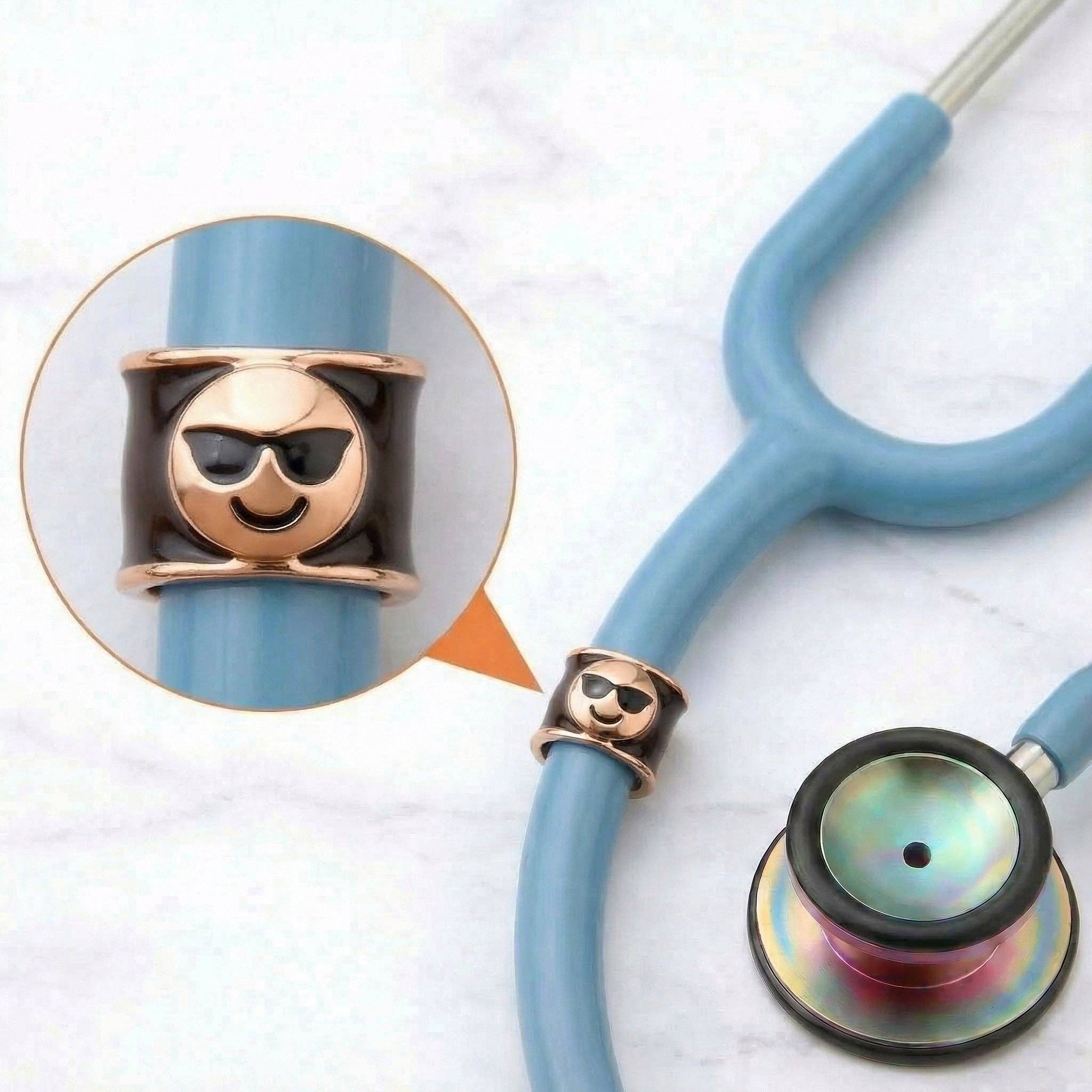 Cool Emoji Stethoscope Charm