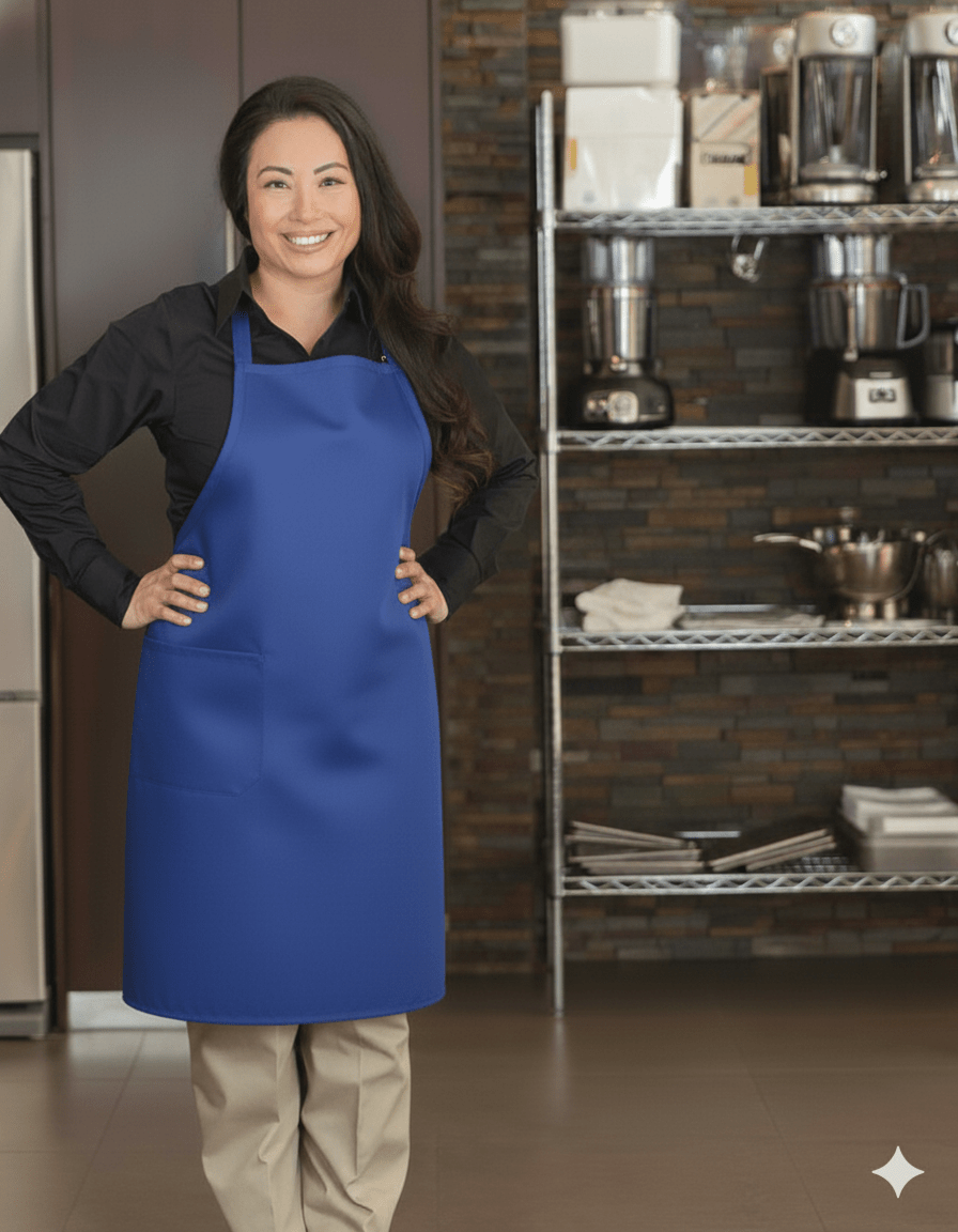 Adjustable Bib Apron with PocketsPremium Uniforms1150-ROYALBLUE