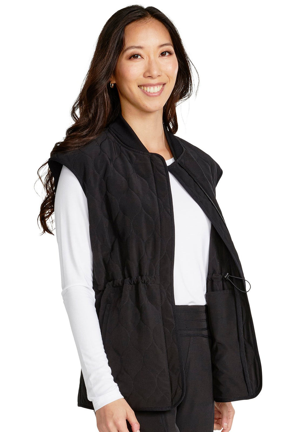 Allura - Quilted Scrub VestAlluraCKA570-BLACK-XS