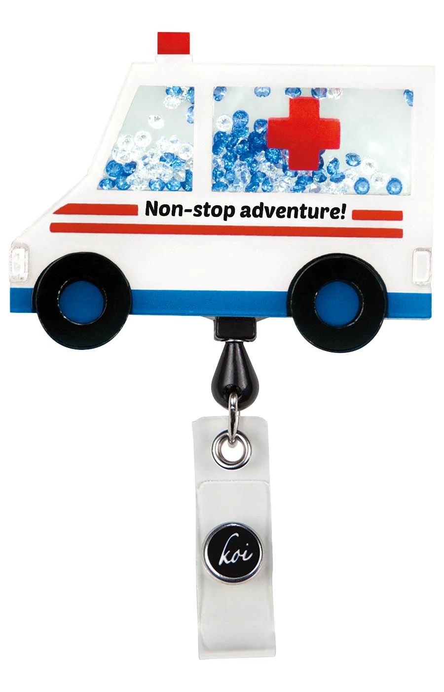 Ambulance EMT – Retractable ID Badge ReelkoiA156-AMB