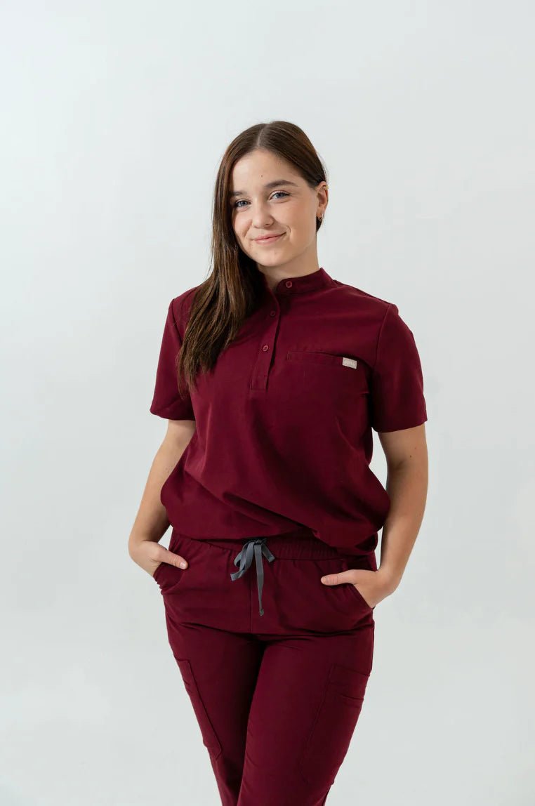 Anastasia Jogger Scrub PantsJOIIAANASTASIA-BURGUNDY-XS
