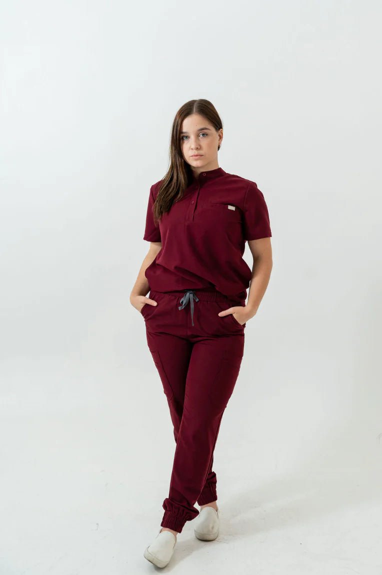 Anastasia Jogger Scrub PantsJOIIAANASTASIA-BURGUNDY-XS