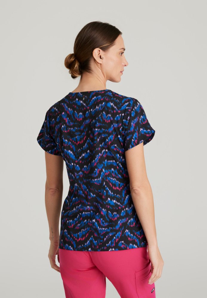 Arie Print Scrub TopGrey's AnatomyGRST207-ANSC-XS