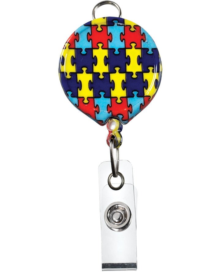 Autism Awareness Puzzle Piece – Retractable ID Badge HolderPrestige MedicalS13-AUT