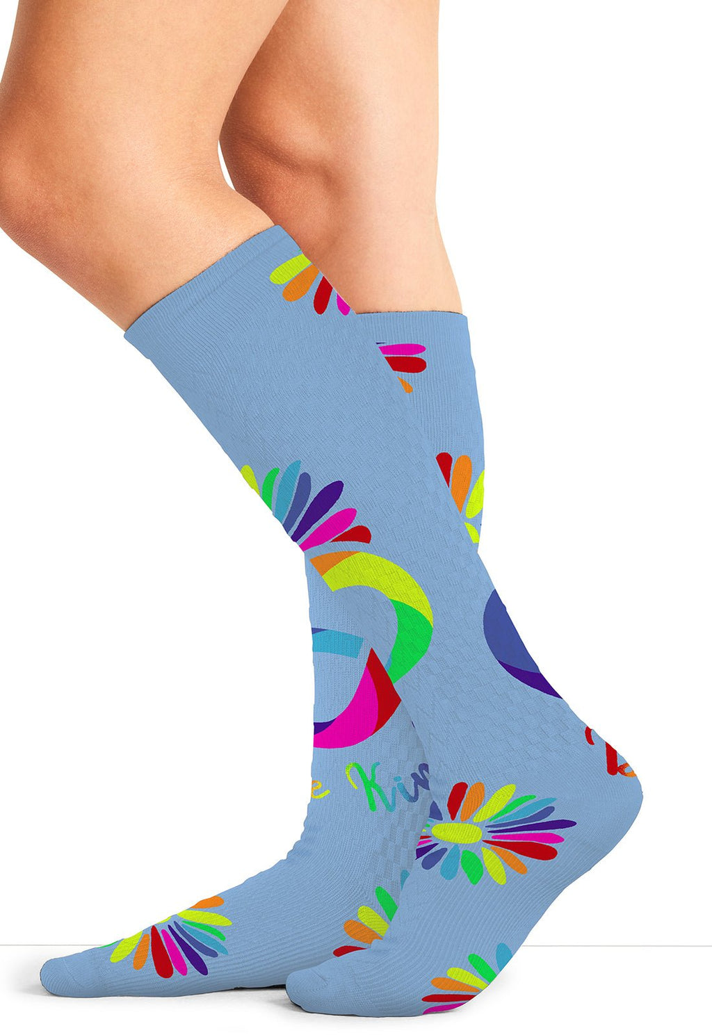 Autism Love Compression SocksCherokee LegwearPRINTSUPPORT-AUTLV-REG