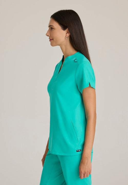 Avery Relaxed Fit Scrub TopGrey's Anatomy Spandex StretchGRST230-ALPINEAQUA-XXS
