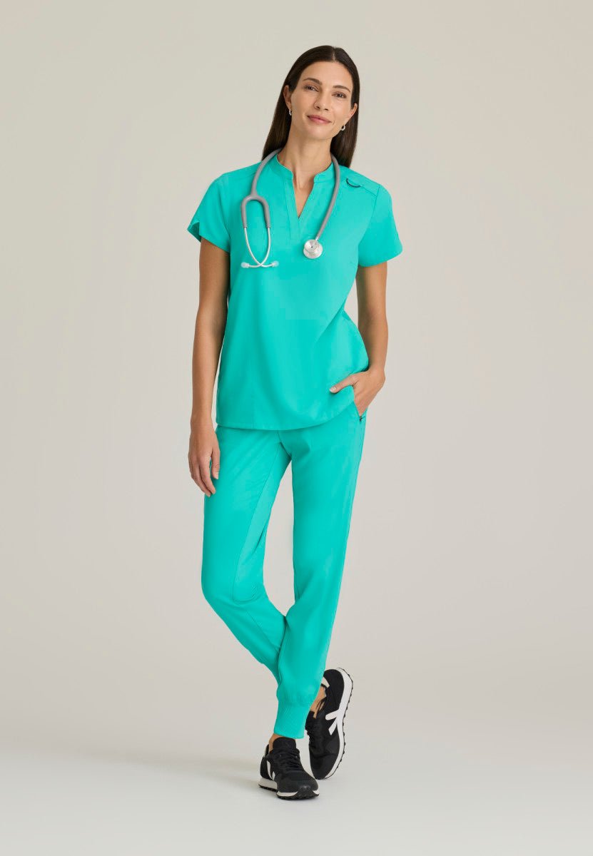 Avery Relaxed Fit Scrub TopGrey's Anatomy Spandex StretchGRST230-ALPINEAQUA-XXS